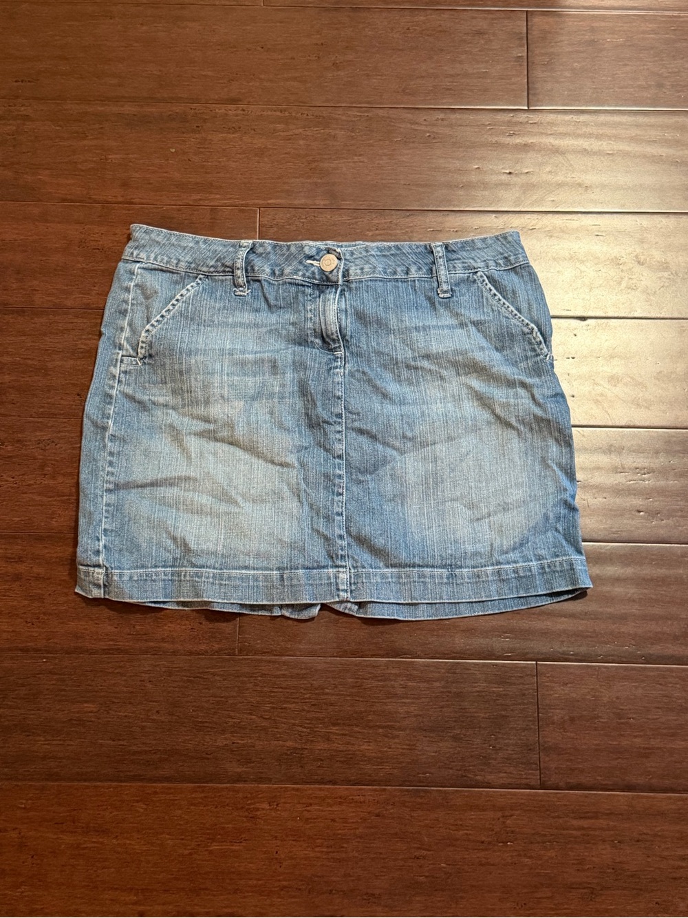 Light Blue Denim Skirt